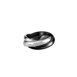 Cartier Кольцо Trinity White Gold Black Ceramic Ring B4095600 B4095600