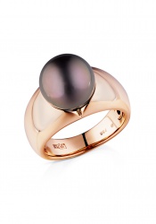 Mikimoto Кольцо Black South Sea Pearl Ring 