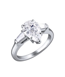 Harry Winston Кольцо Harry Winston 1.50 сt E/VVS1 Classic Winston Pear-Shaped with Tapered Baguette Side Stones RGDPPS015TB RGDPPS015TB