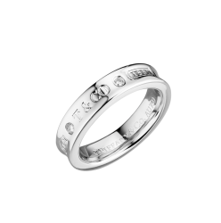 Tiffany & Co Кольцо Tiffany & Co Tiffany 1837® Ring in White Gold with Diamonds Narrow 60152764 60152764