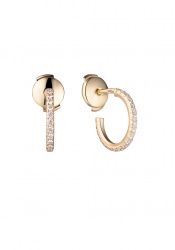 Tiffany & Co Серьги Metro Hoop Yellow Gold Earings 