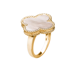Van Cleef & Arpels Кольцо Van Cleef & Arpels Magic Alhambra yellow gold white mother-of-pearl VCARF78900 VCARF78900