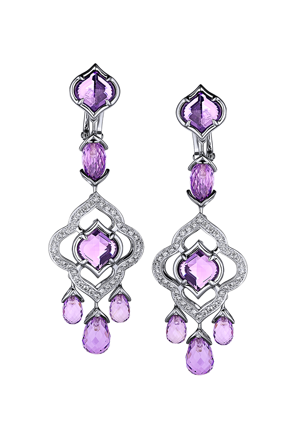 Chopard Серьги Imperiale Amethyst & Diamonds Earrings 849723-1001 849723-1001