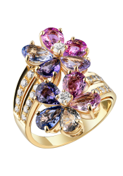 Bvlgari Кольцо Bvlgari Multicolor Sapphire Coctail Ring 