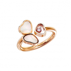 Chopard Кольцо Chopard Happy Hearts Rose Gold & Mother of Pearl 82A083-5310 82A083-5310