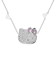 Victoria Casal Victoria Casal Hello Kitty Head Diamonds & Pink Sapphire 