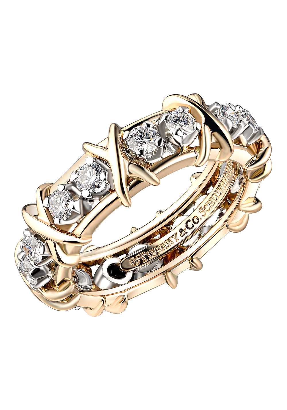Tiffany & Co Кольцо Tiffany & Co Schlumberger Sixteen Stone Yellow Gold 60099365 60099365