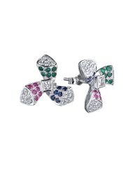 Ralfdiamonds Серьги Ralfdiamonds Emerald & Ruby & Sapphire & Diamonds 