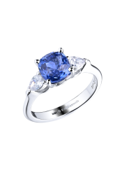 Ralph Diamonds Кольцо с природным синим сапфиром Madagascar 2,49 ct GRS Gemresearch Swisslab 