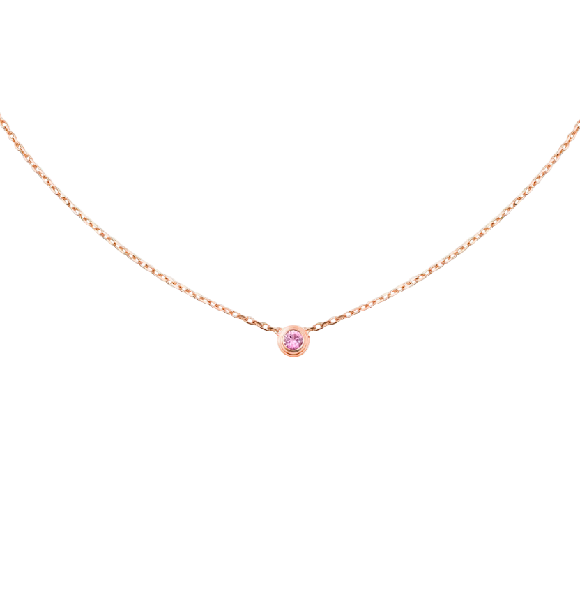 Cartier Колье Cartier d'Amour rose gold pink sapphire B7218400 B7218400