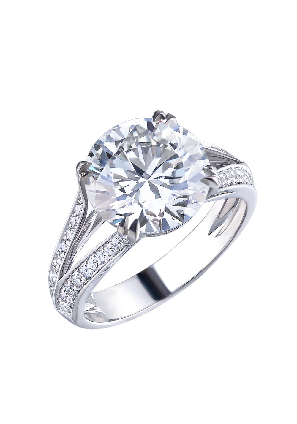 Ralfdiamonds Кольцо Ralfdiamonds 5.01 ct L/SI1 Round Diamond White Gold RDR RDR