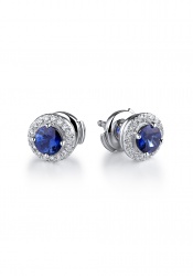 Tiffany & Co Серьги Soleste Sapphire and Diamonds Earrings 