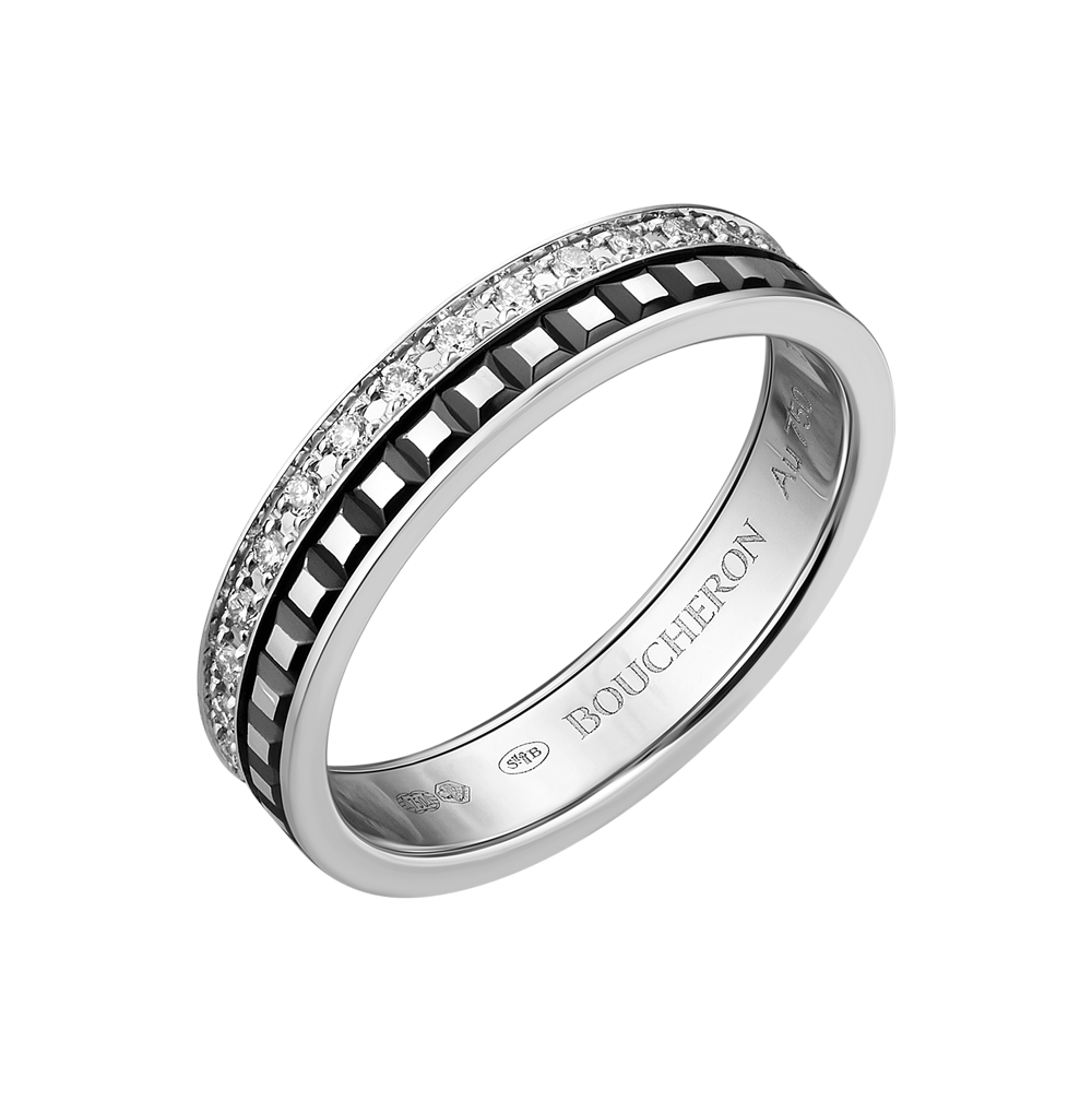 Boucheron Кольцо Boucheron quatre black edition wedding band JAL00227 JAL00227