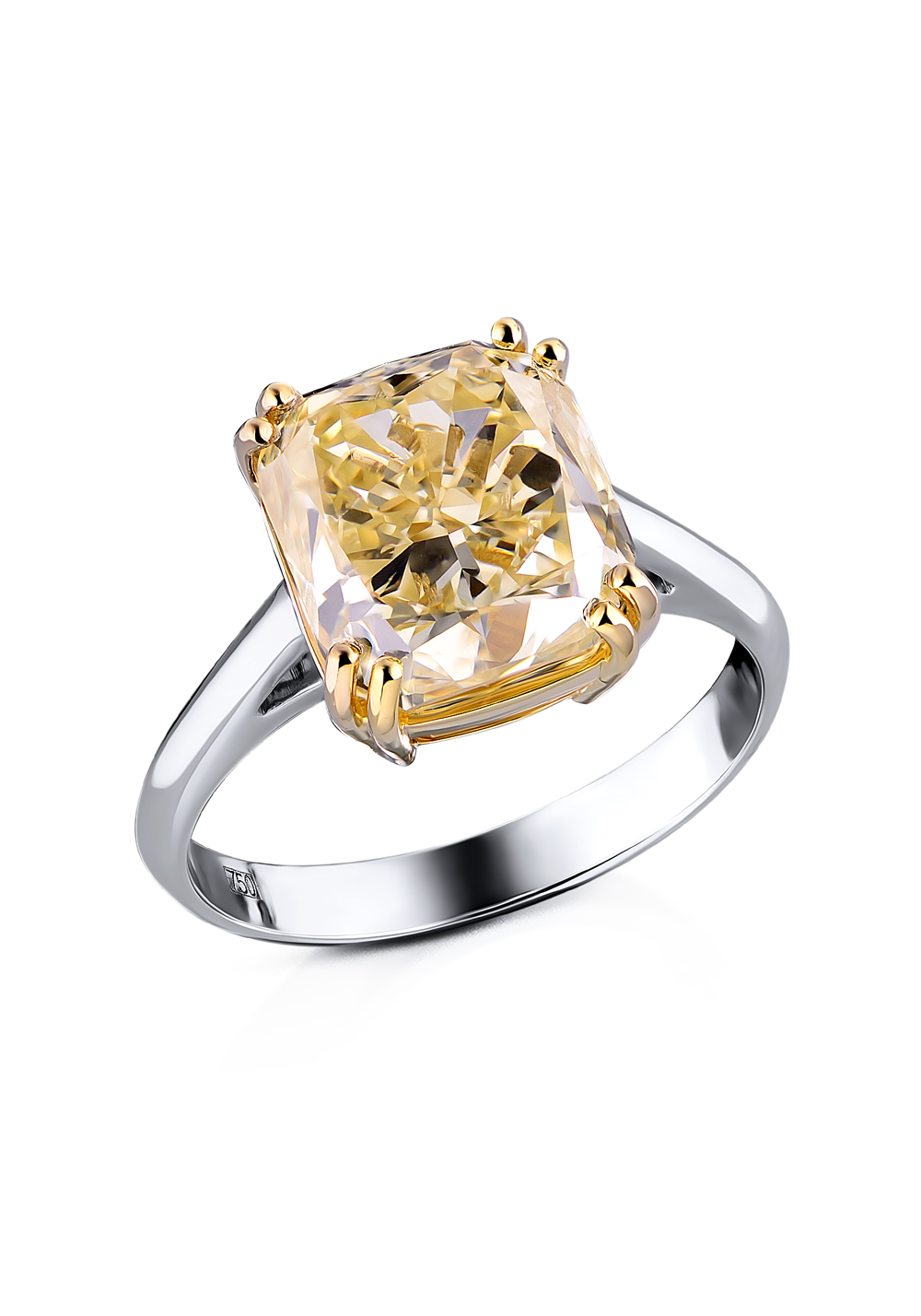 GIA Кольцо GIA с 7,02 ct Fancy Brownish Yellow/I1 