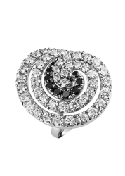 Damiani Кольцо Damiani Mimosa 2,50 ct Black & White Diamonds 