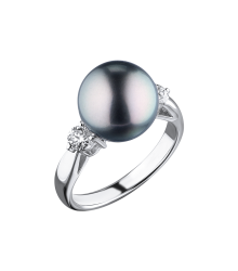 Mikimoto Кольцо Mikimoto Black South Sea Cultured Pearl Classic 11,0 мм 