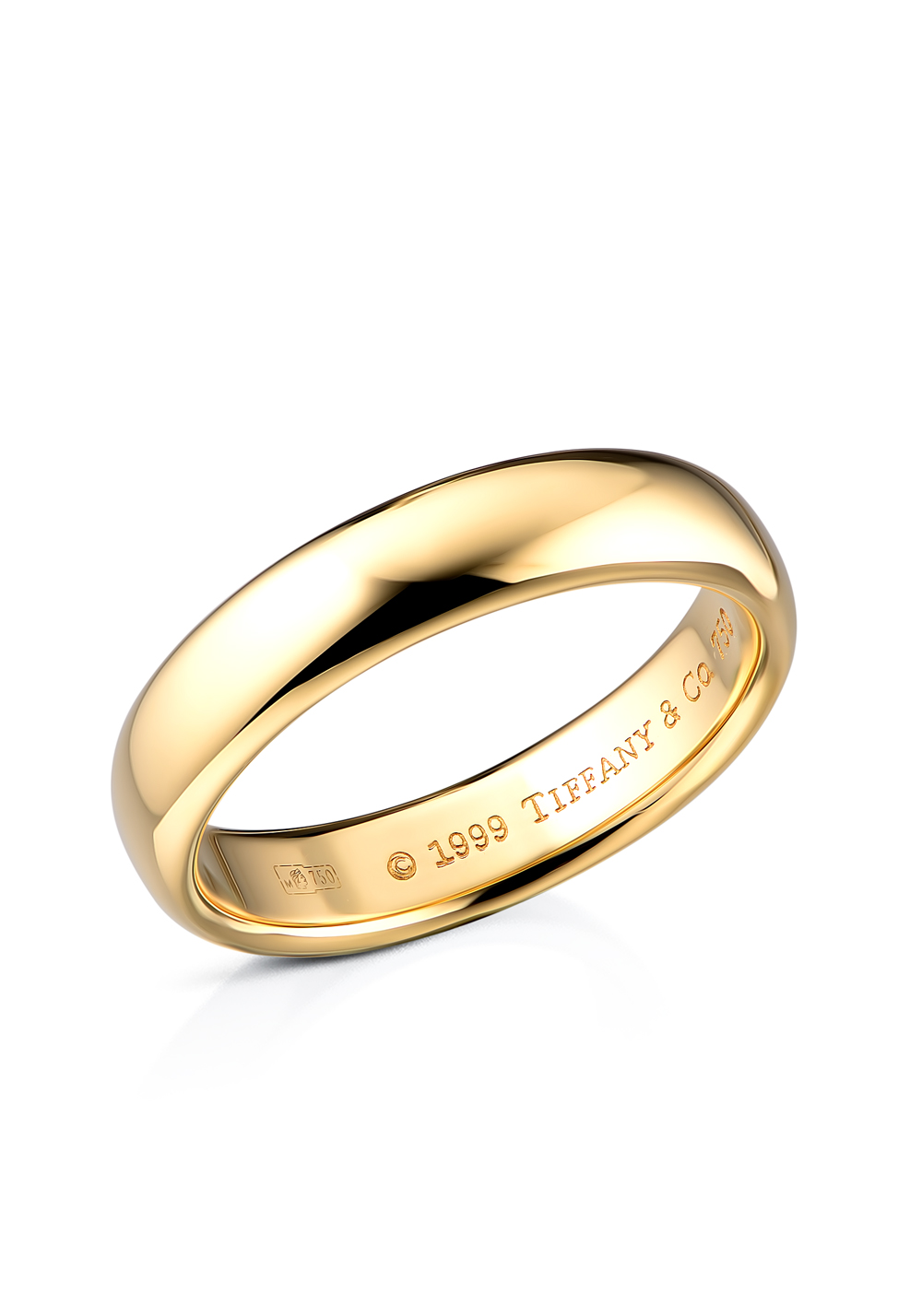 Tiffany & Co Кольцо Yellow Gold Wedding Band Ring 1999
