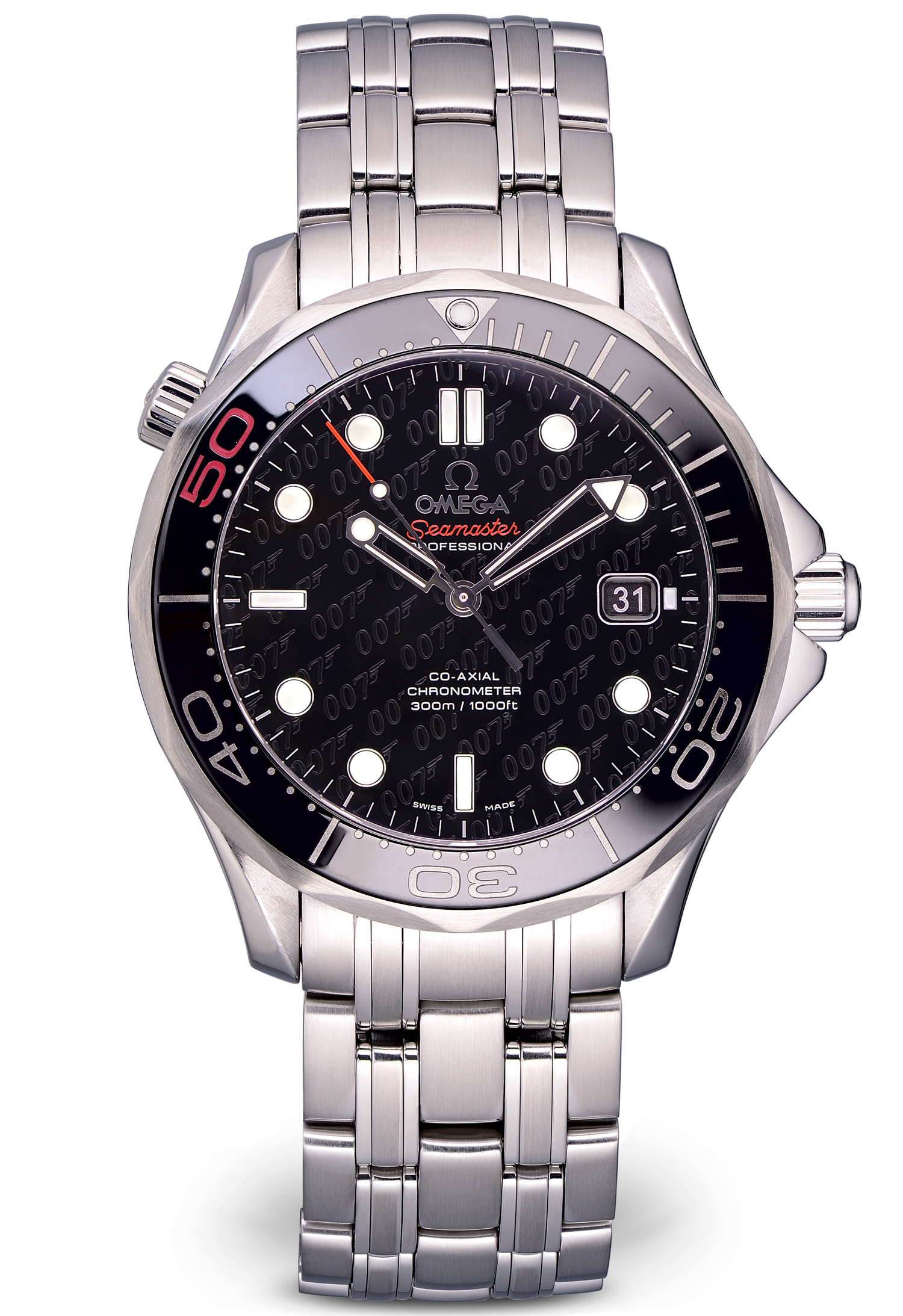 Omega Seamaster Diver 300 m Co-Axial 36.25 mm James Bond 50th anniversary 212.30.36.20.51.001 