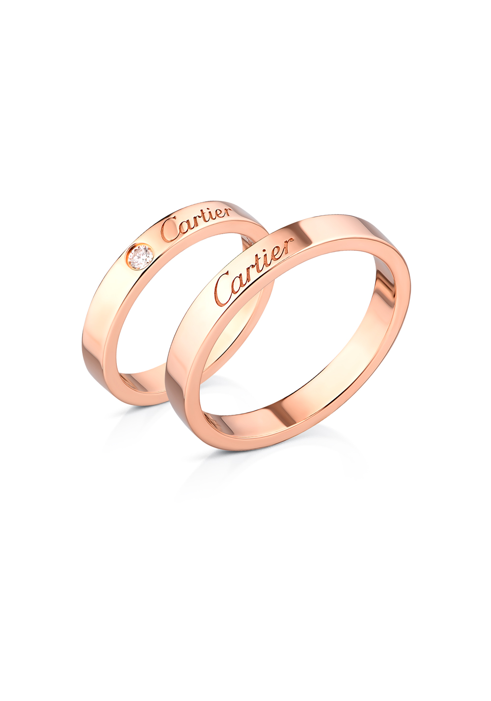Cartier Кольцо Alliance Rose Gold Wedding Band B4086449, B4087257
