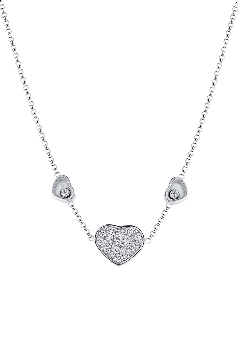 Chopard Колье Happy Hearts White Gold and Diamonds Necklace 81A082-1009