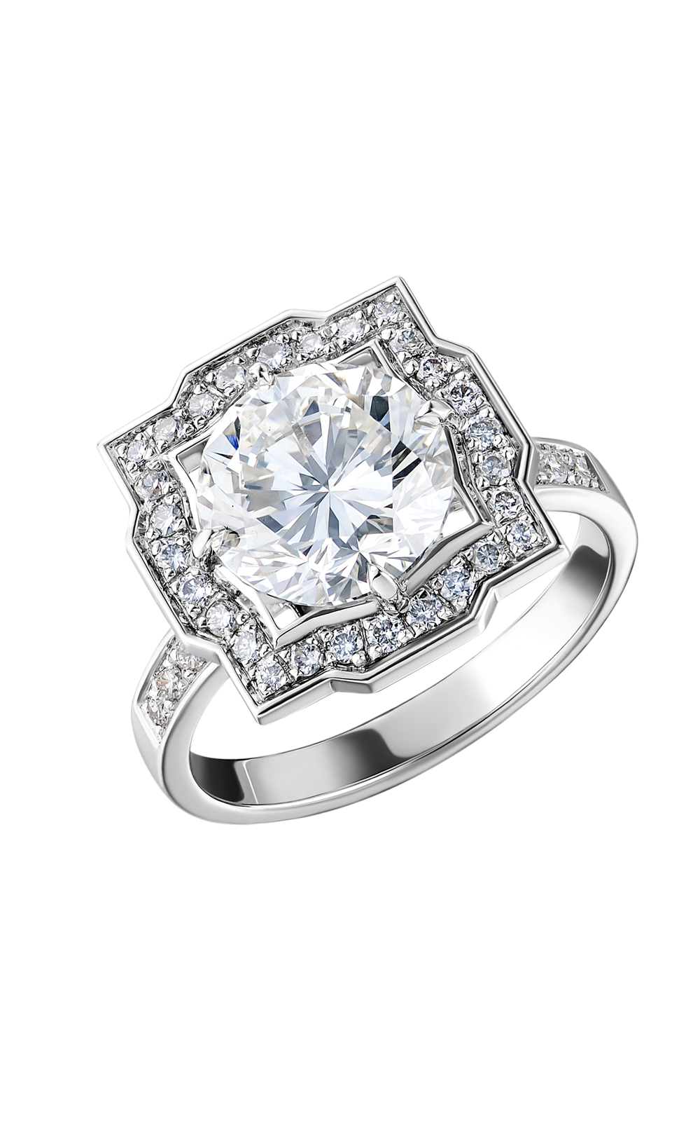 Ralph Diamonds Кольцо White Gold Diamonds 3.04 ct K/SI1 Ring 